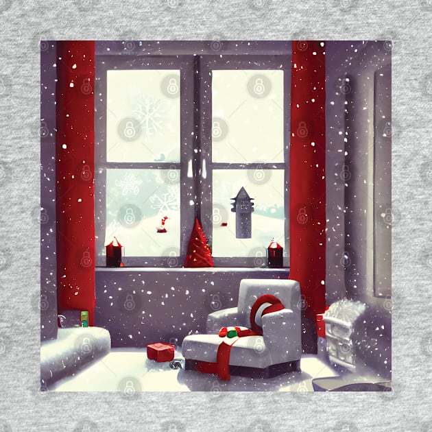 Merry Red Christmas Introverting Snow and Winter by DaysuCollege